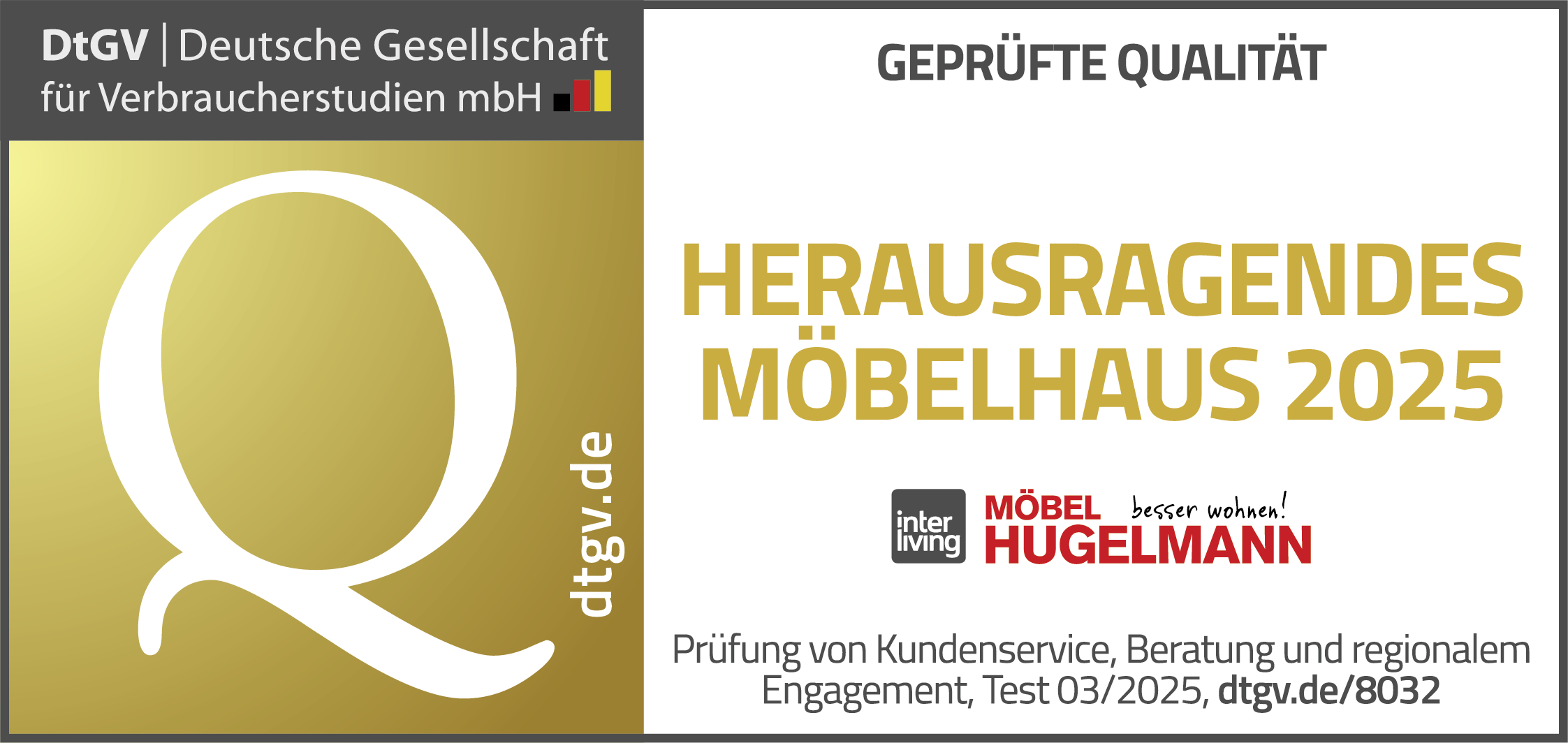 DtGV-Siegel: Herausragendes Möbelhaus 2025